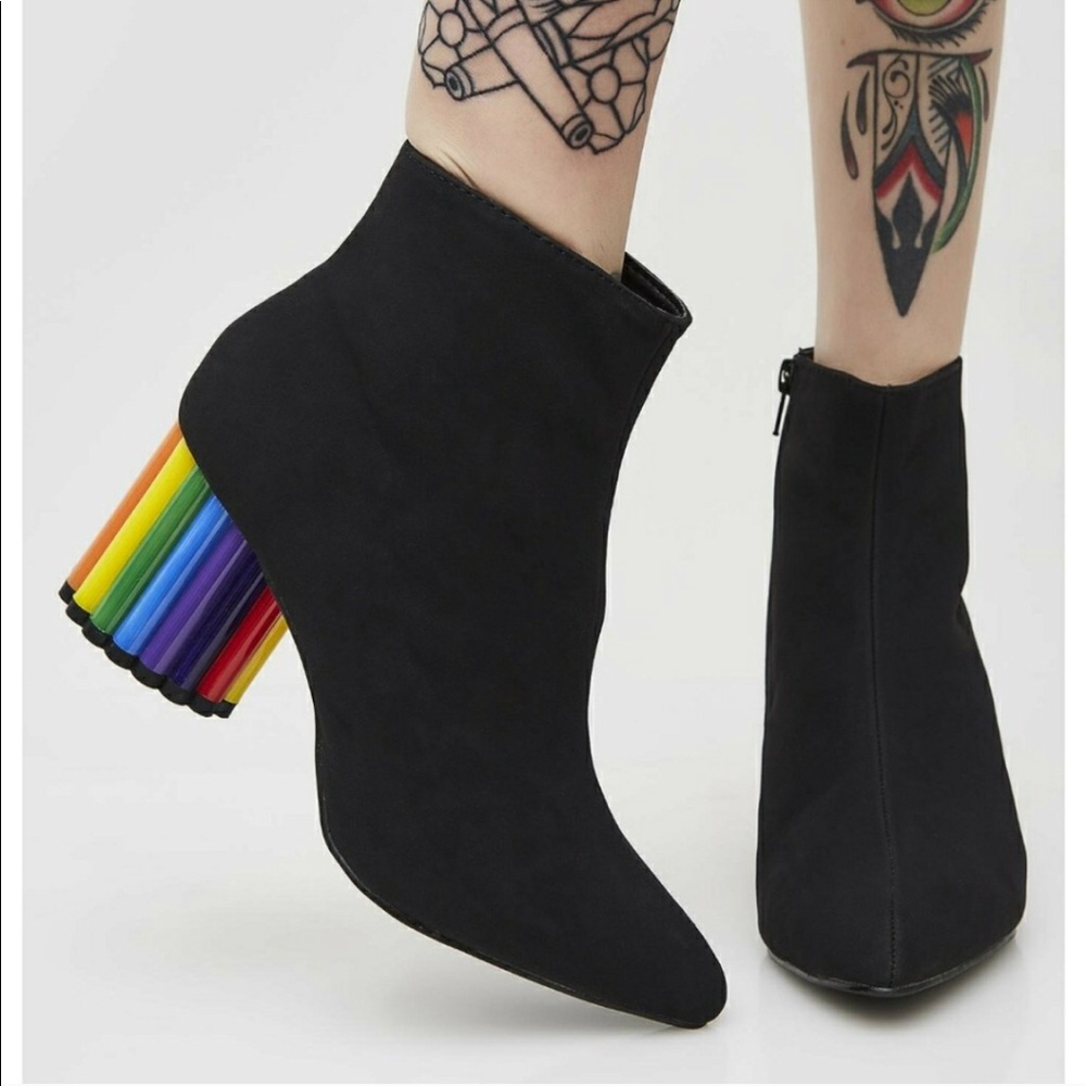 YRU Boots with decoration Rainbow Heel 👠 - Picture 2 of 6